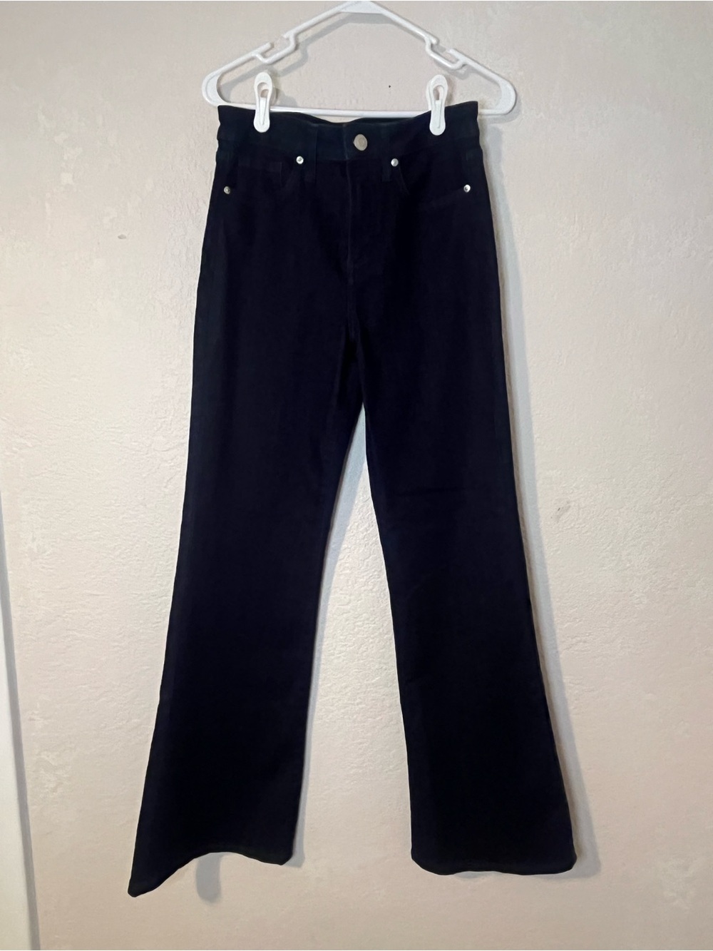 LC Lauren Conrad Dark blue Denim High-Rise Flare Pants size 4